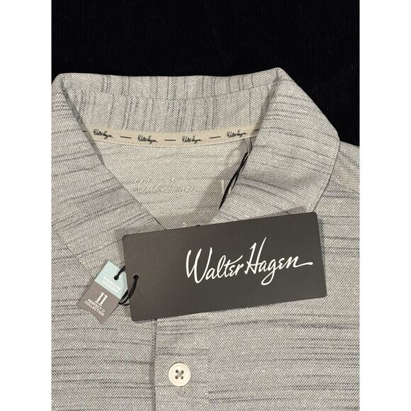Walter Hagen P11 Men's XL Gray Short Sleeve Golf Polo Shirt New With Tags - Picture 2 of 3